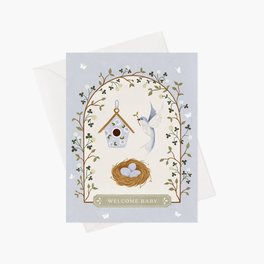 Welcome baby greeting card