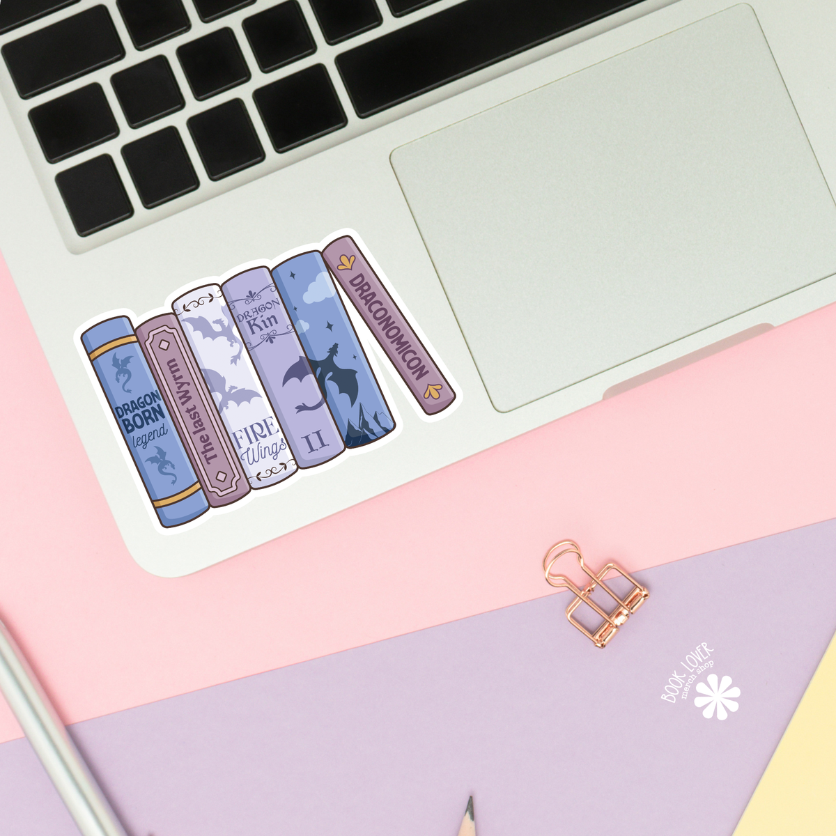 Dragon books sticker