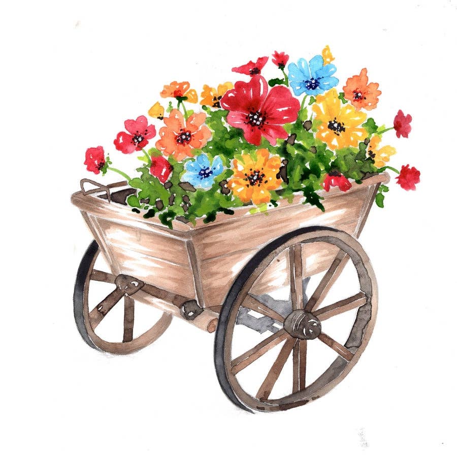 Pretty pots watercolour workbook