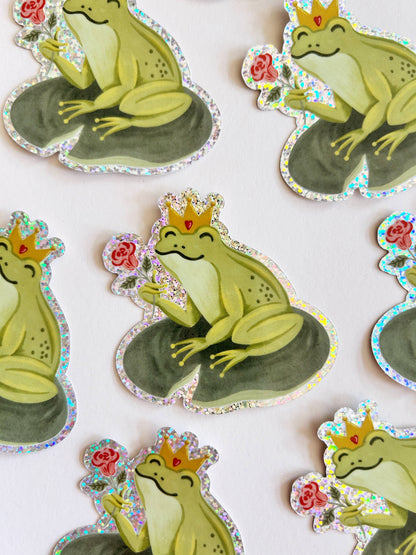 Frog prince sticker