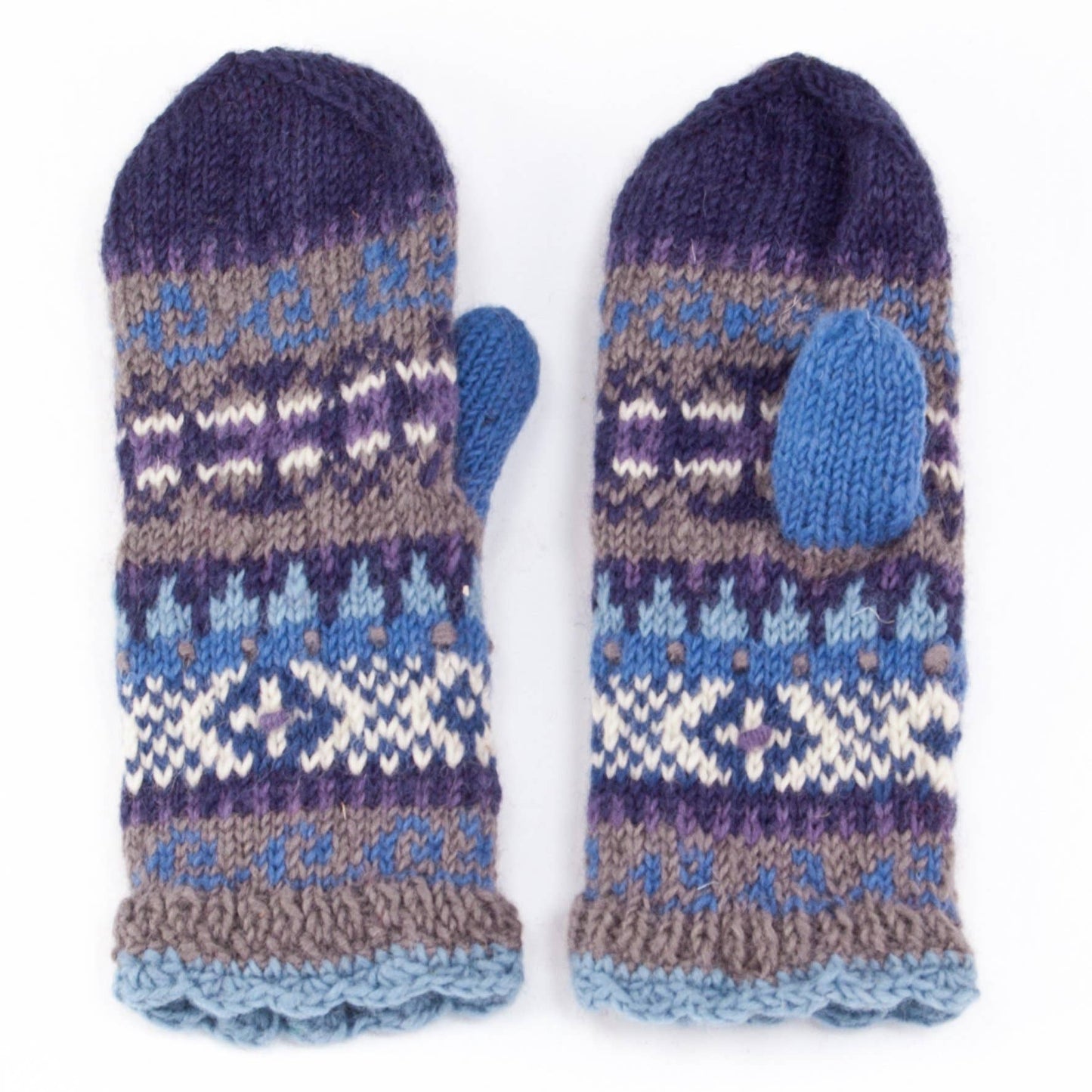 Innsbruck wool reading mittens