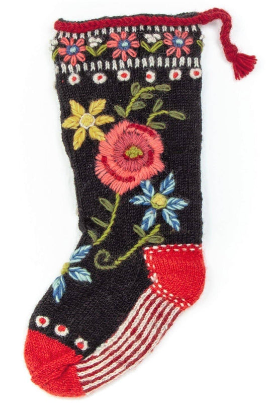 Floral hearth & wool Christmas stocking