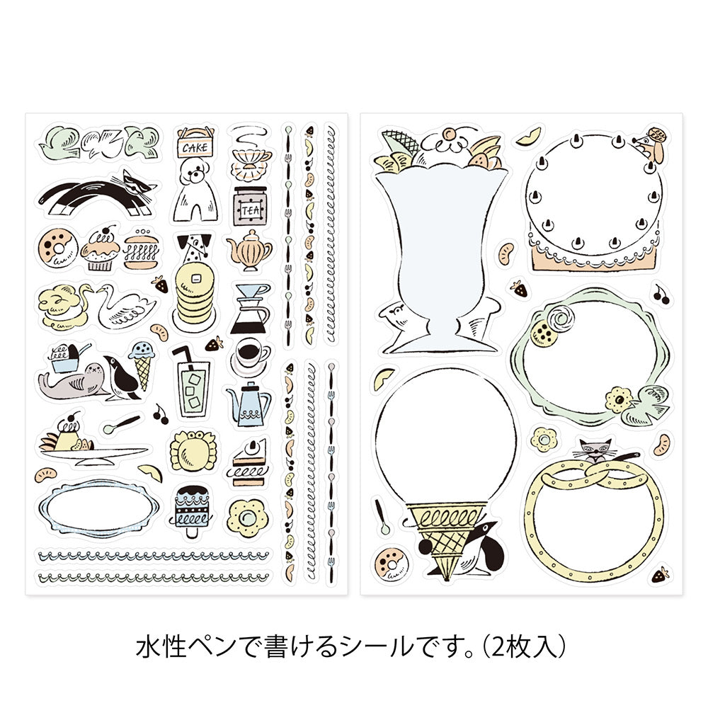 Yuru Log decoration sticker 2 sheets: Sweets & animals (coming soon)