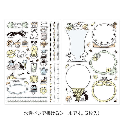 Yuru Log decoration sticker 2 sheets: Sweets & animals (coming soon)