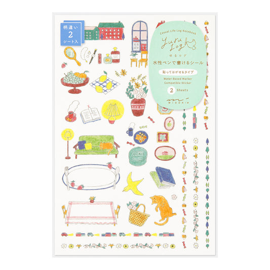Yuru Log decoration sticker 2 sheets: Daily life (coming soon)