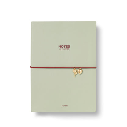 Lined notebook, A5 PU softcover - moss & ink (coming soon)