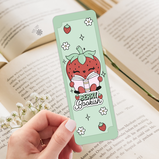 Berry bookish bookmark