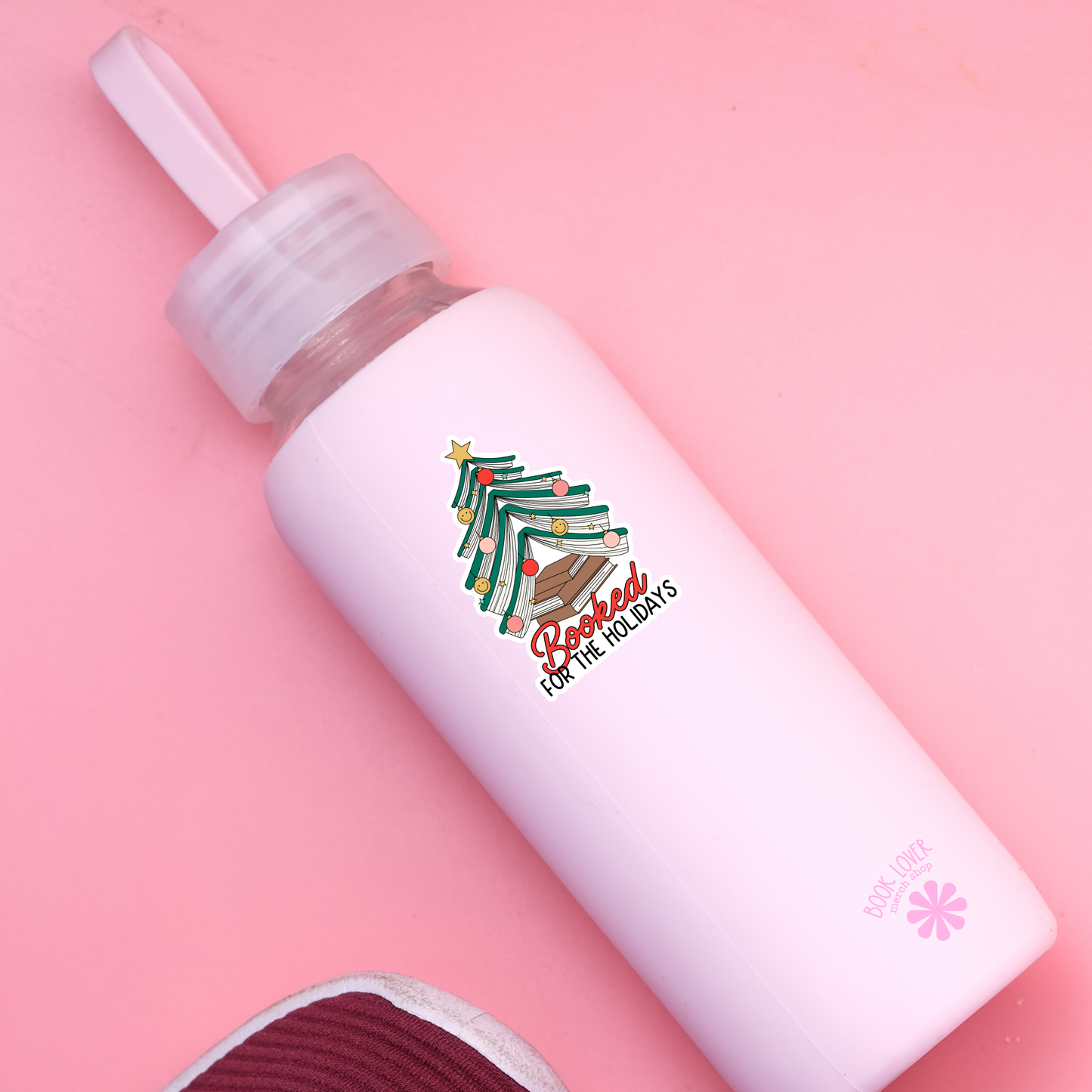 Booked for the holidays sticker