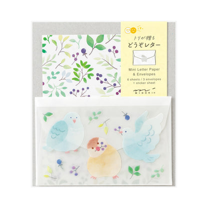 Mini letter paper & envelopes with stickers 944 bird (coming soon)