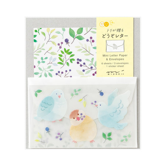 Mini letter paper & envelopes with stickers 944 bird (coming soon)