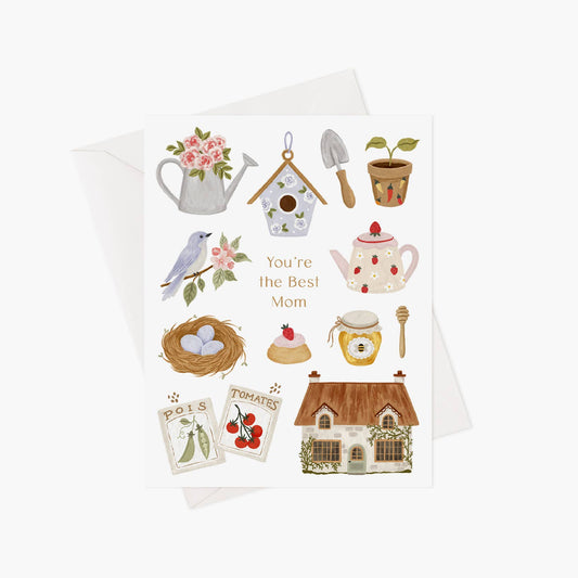 You're the best mom greeting card