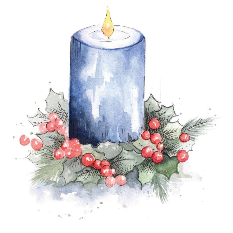 Happy Holidays watercolour workbook