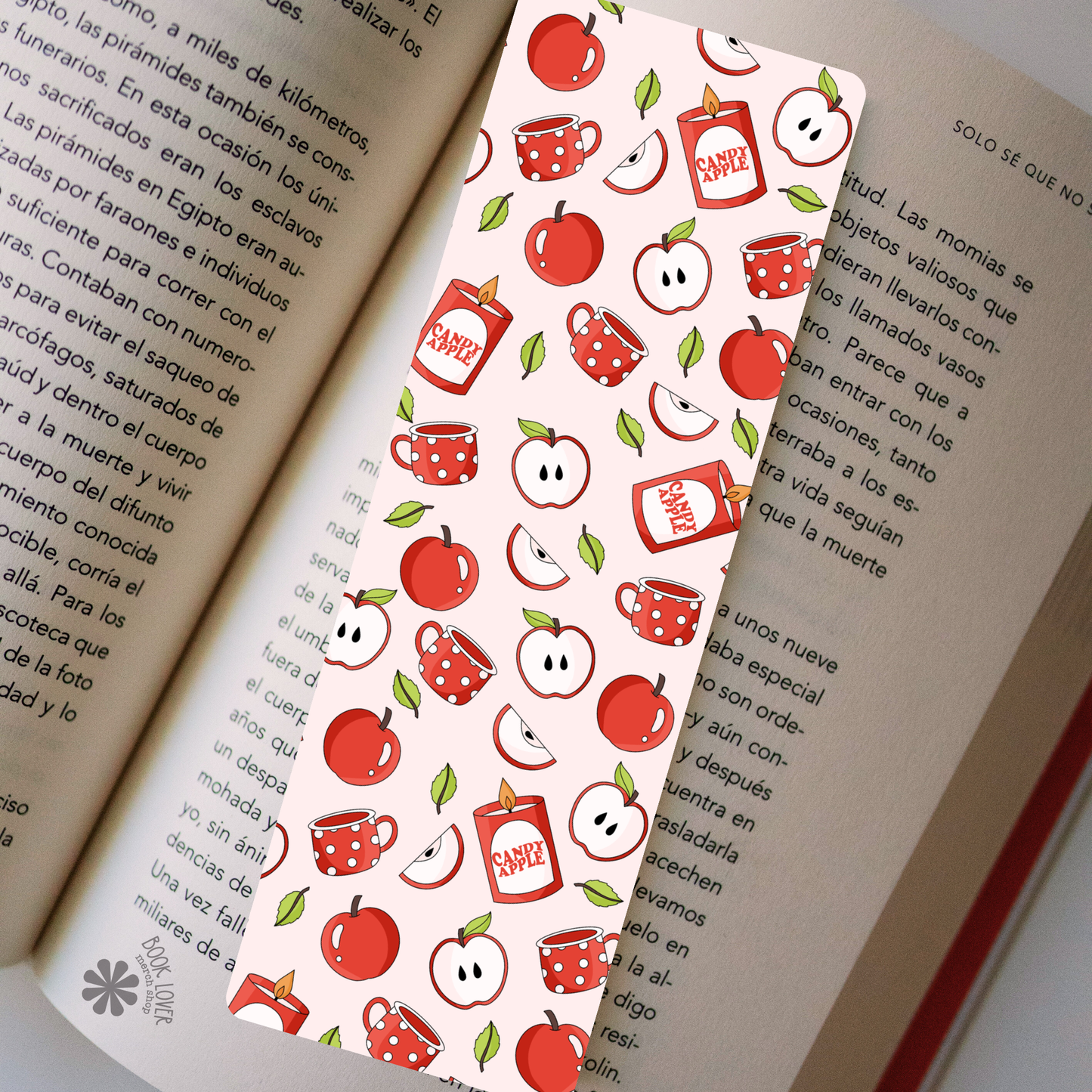 Autumn apple bookmark