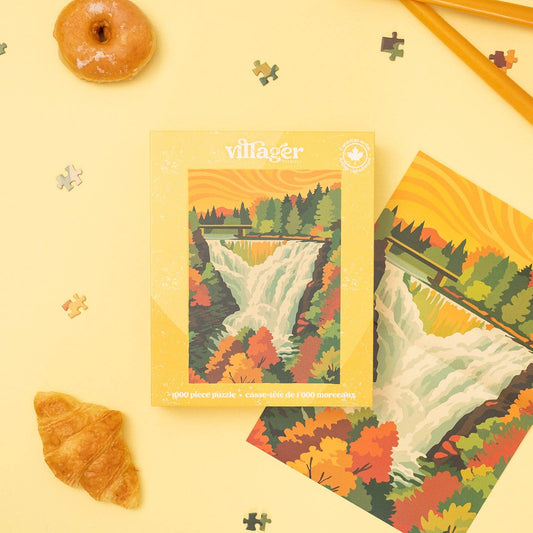 Autumn cascade | 1000-piece puzzle | designed in Canada