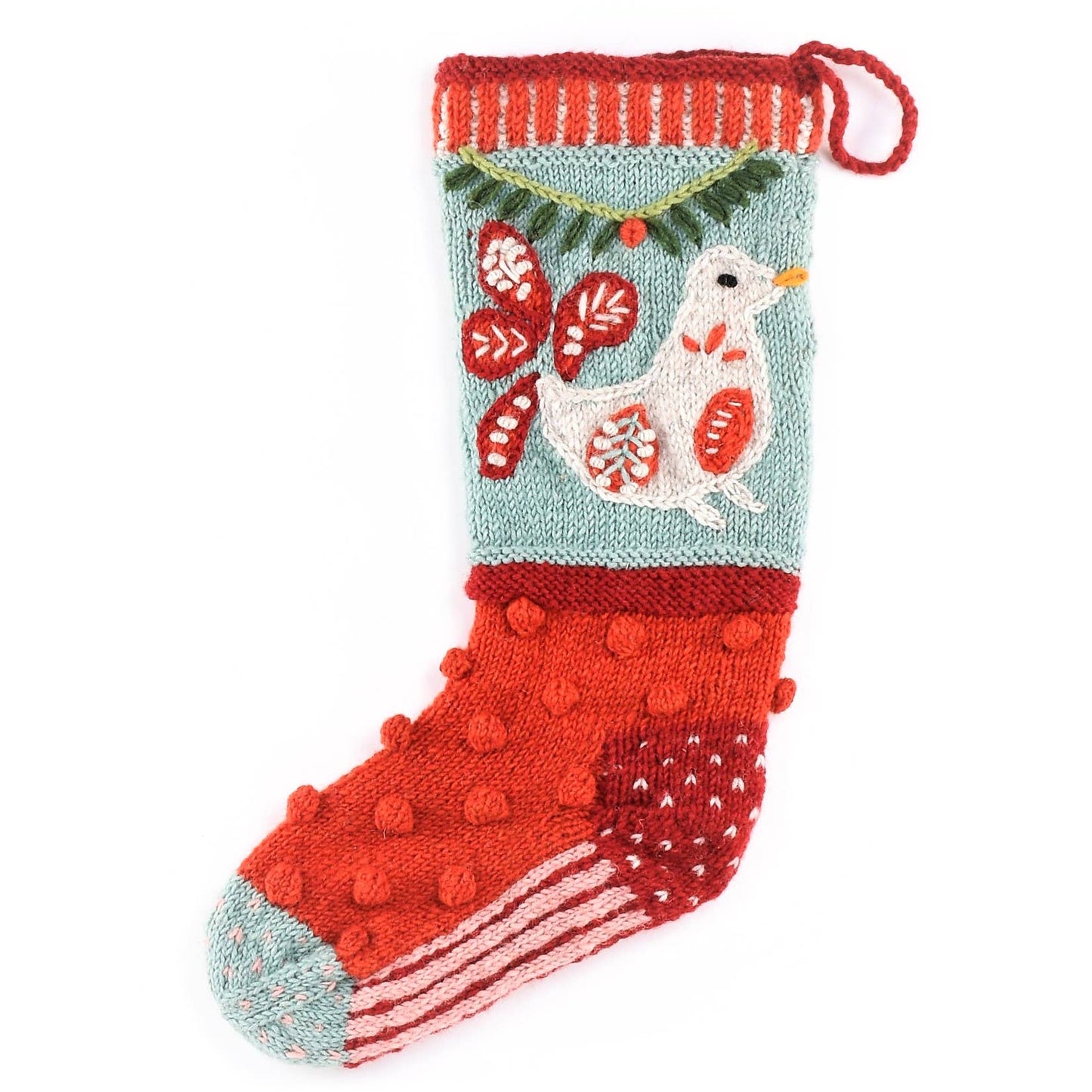 Dove hearth & wool Christmas stocking