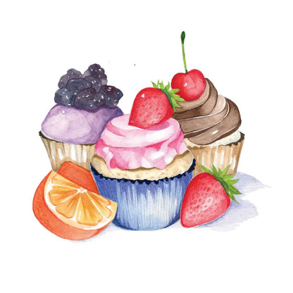 Sweet treats watercolor workbook