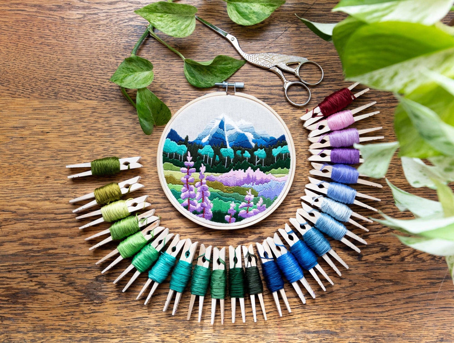 Mount Robson DIY embroidery kit