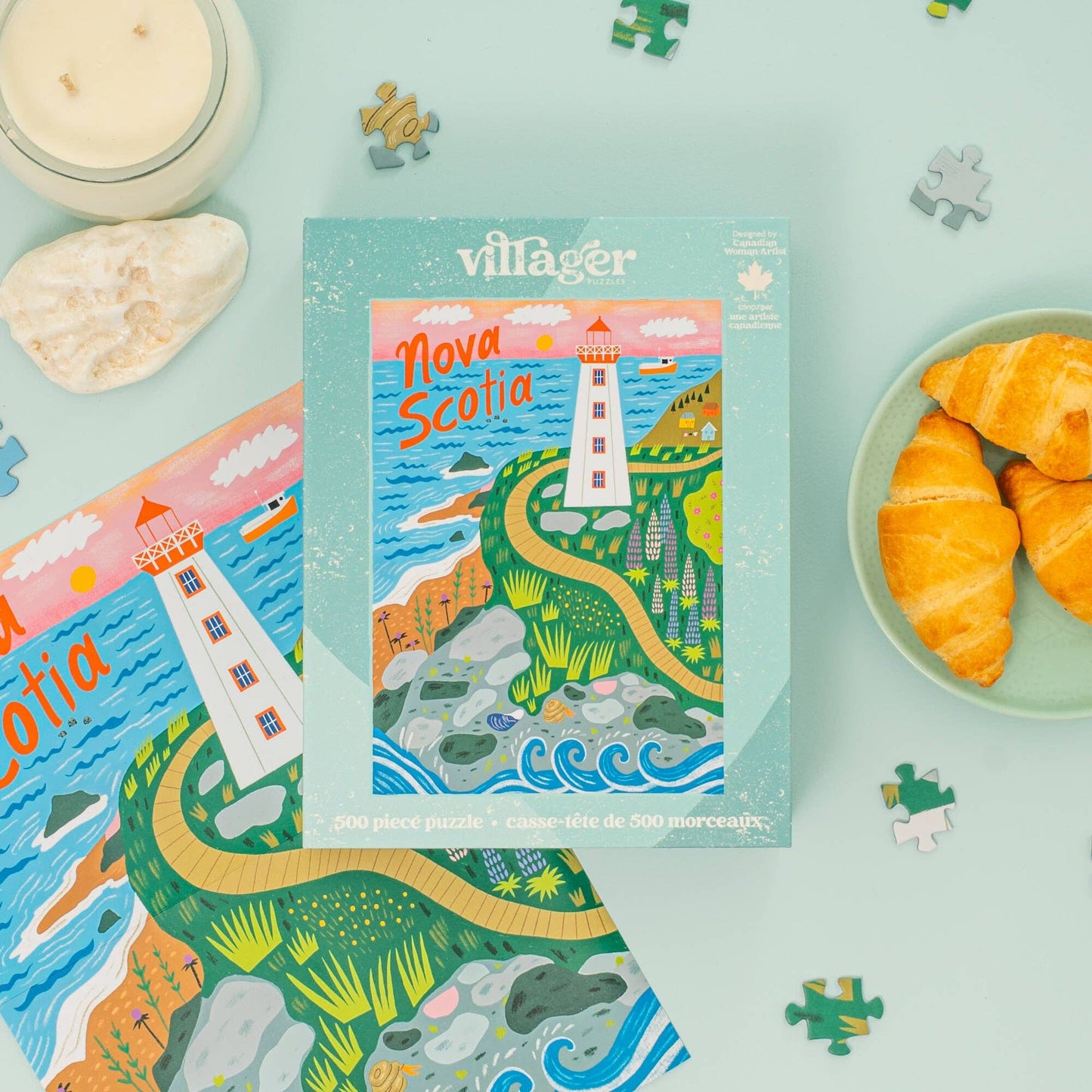 Nova Scotia shores | 500-piece puzzle | designed in Canada