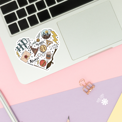 Harry Potter heart sticker