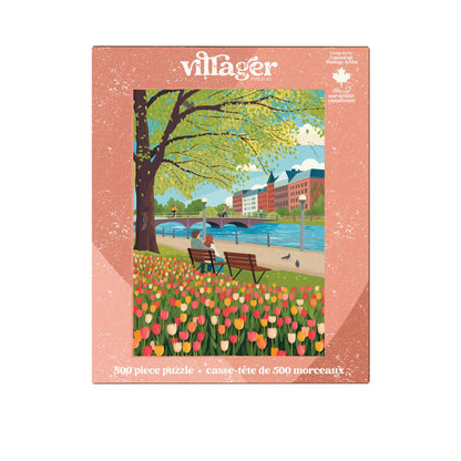 Tulip season | 500-piece puzzle | designed in Canada