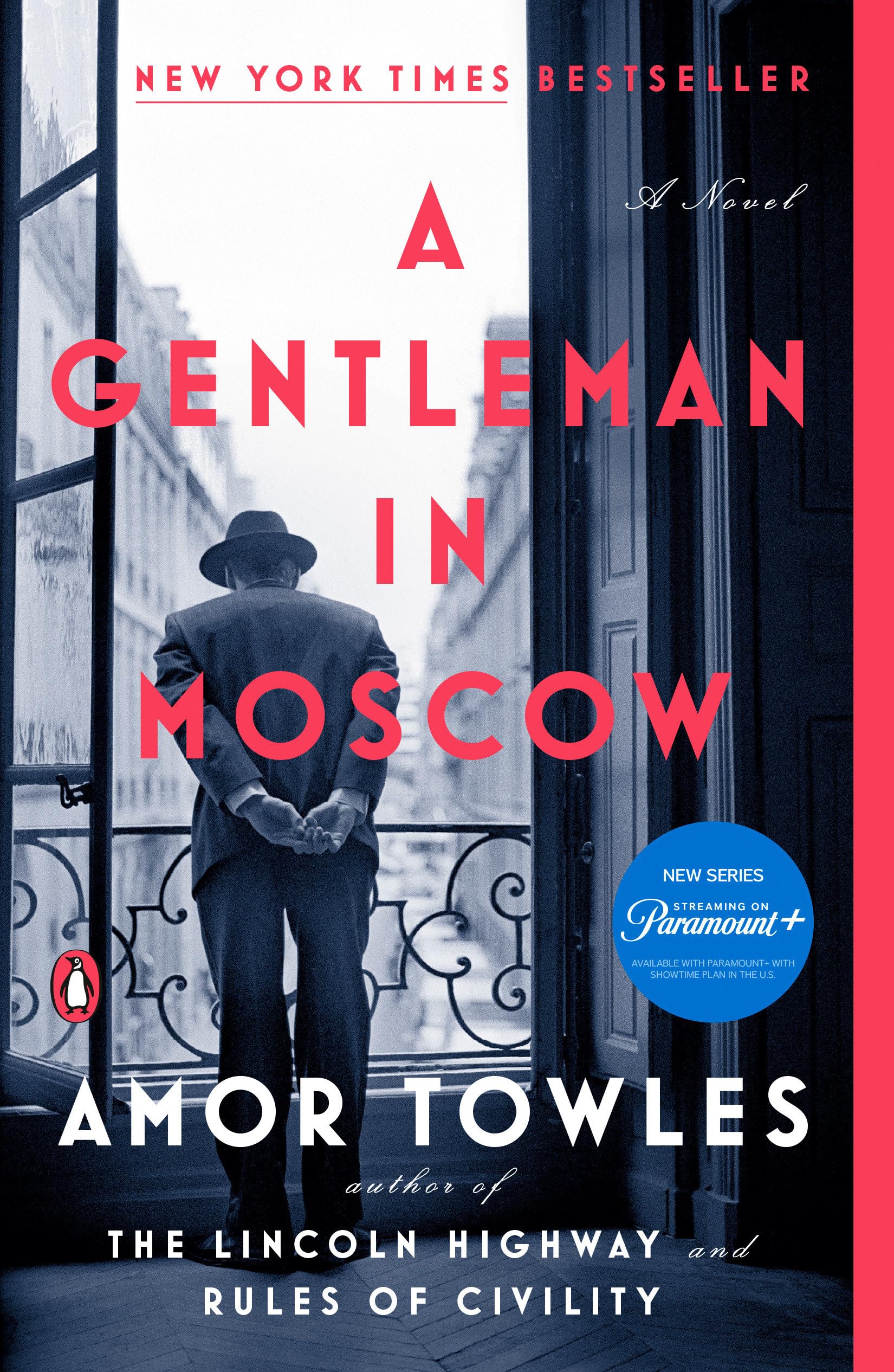 Cover of the book 'A Gentleman in Moscow by Amor Towles'.