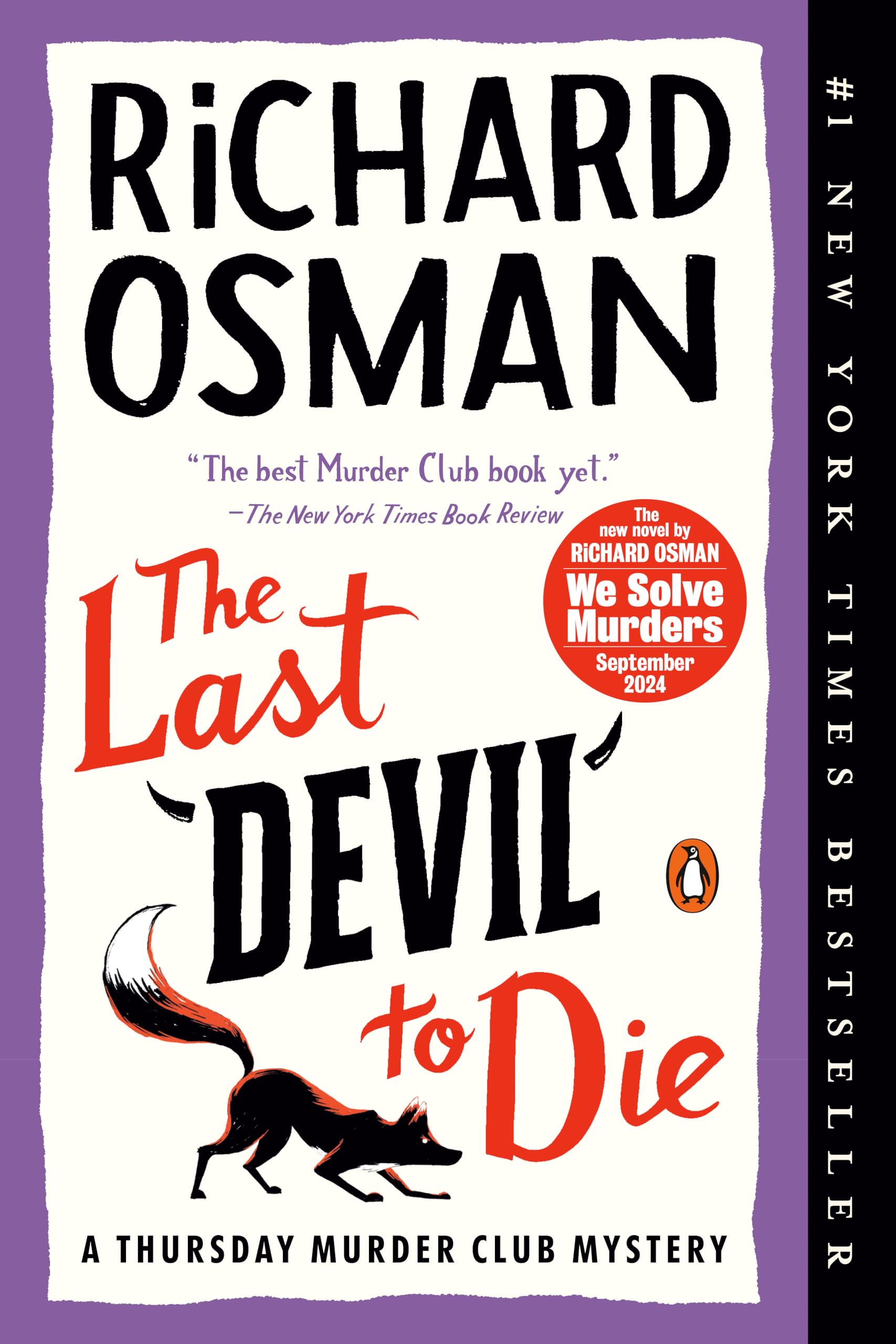 Cover of the book 'The Last Devil to Die by Richard Osman'.