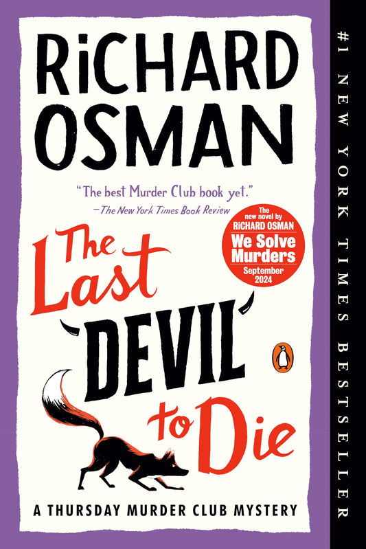 Cover of the book 'The Last Devil to Die by Richard Osman'.