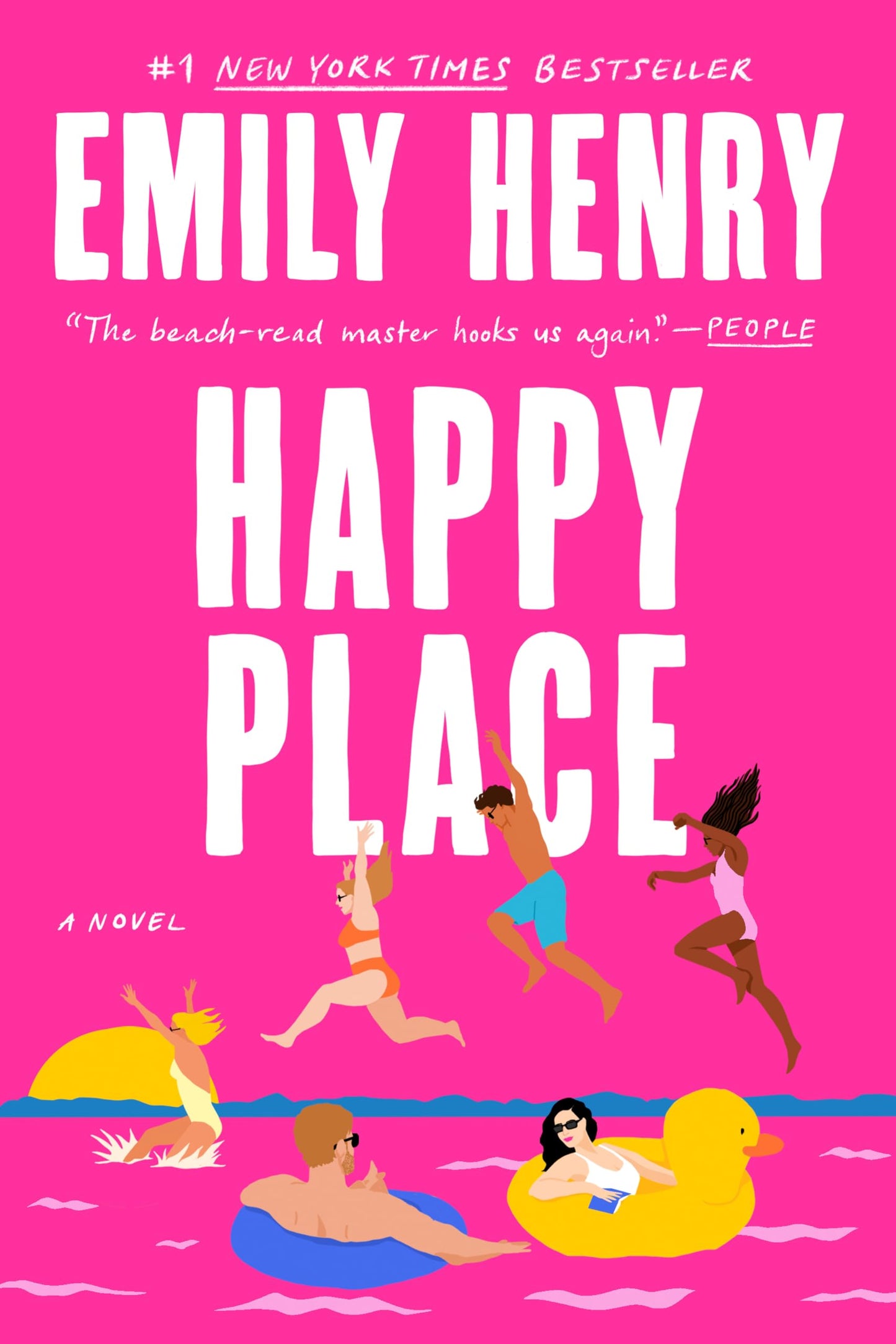 Cover of the book 'Happy Place by Emily Henry'.