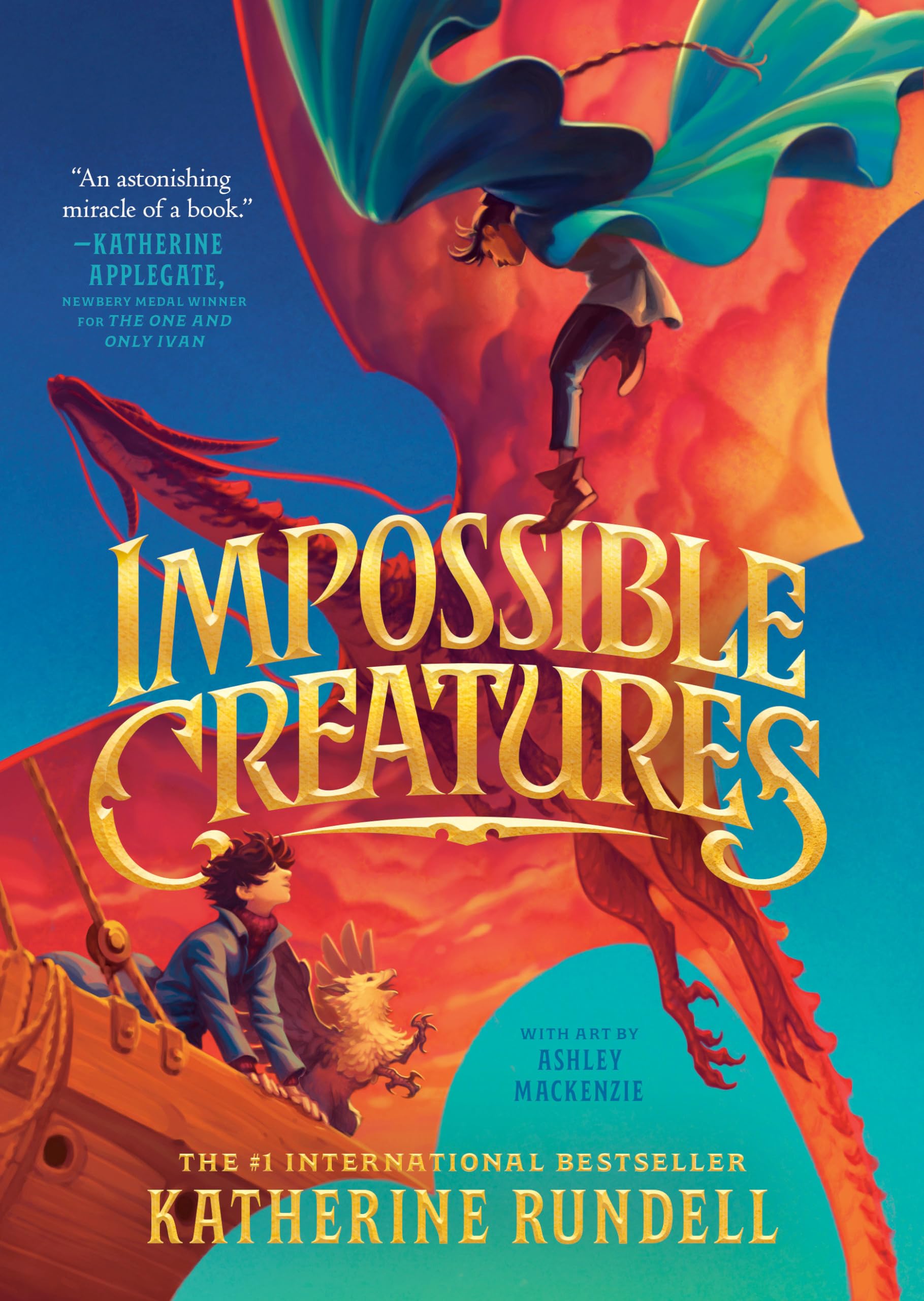 Cover of the book 'Impossible Creatures by Katherine Rundell'.