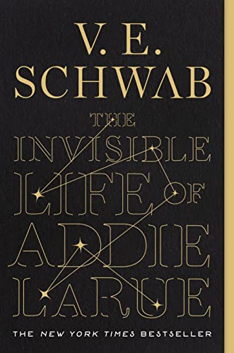 Cover of the book 'The Invisible Life of Addie Larue by Victoria Schawb'.