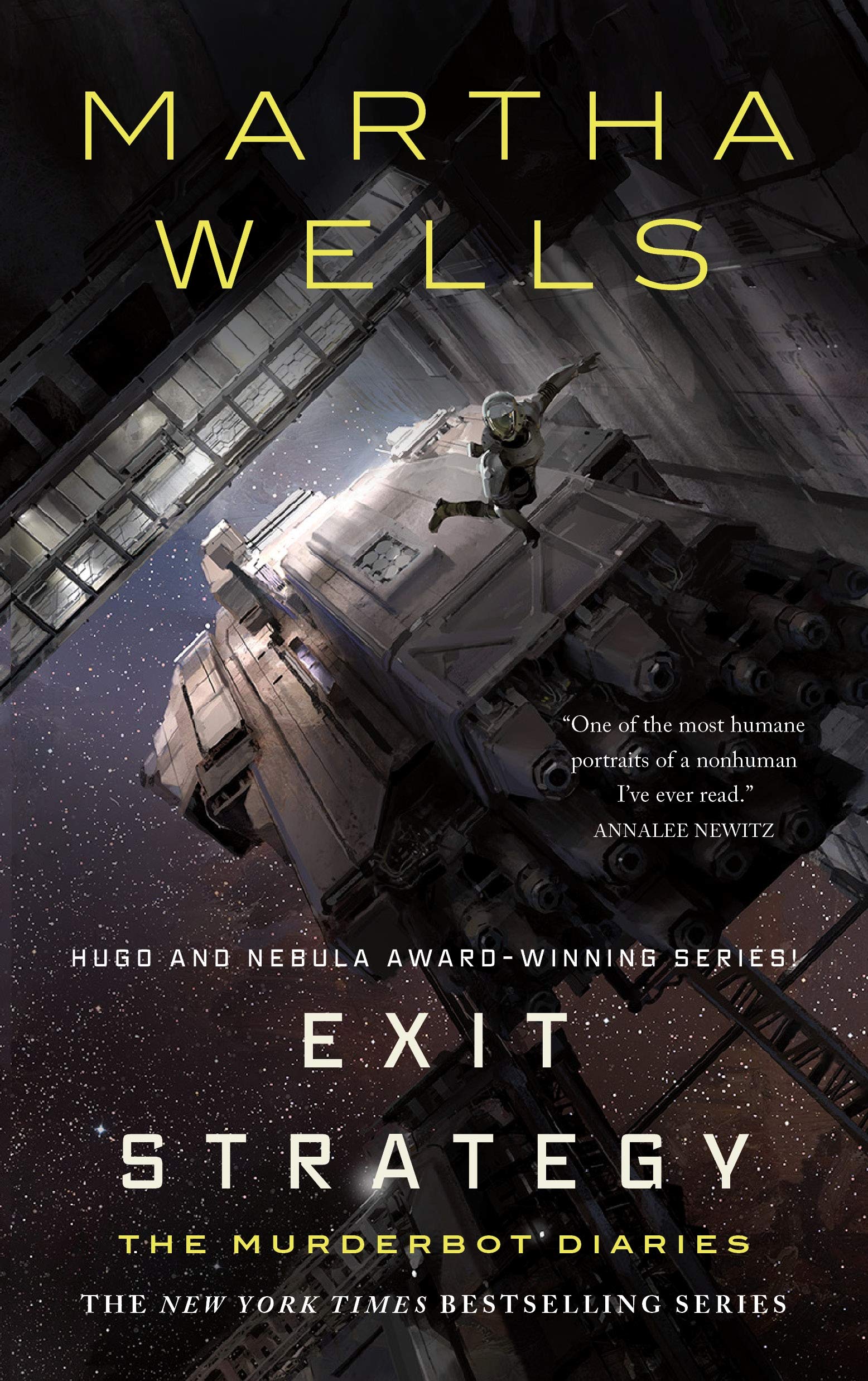 Cover of the book 'Exit Strategy by Martha Wells'.