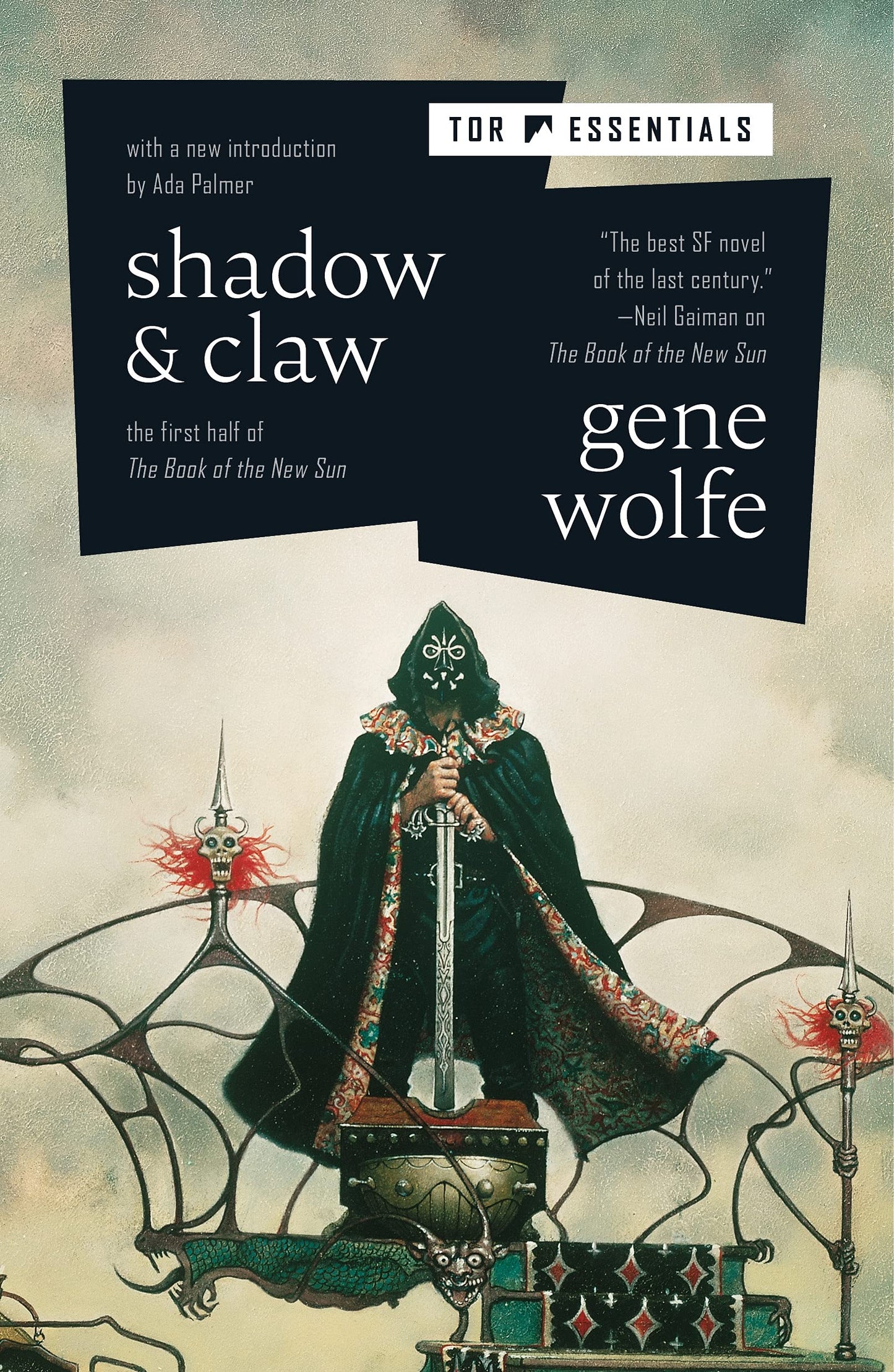 Cover of the book 'Shadow and Claw by Gene Wolf'.