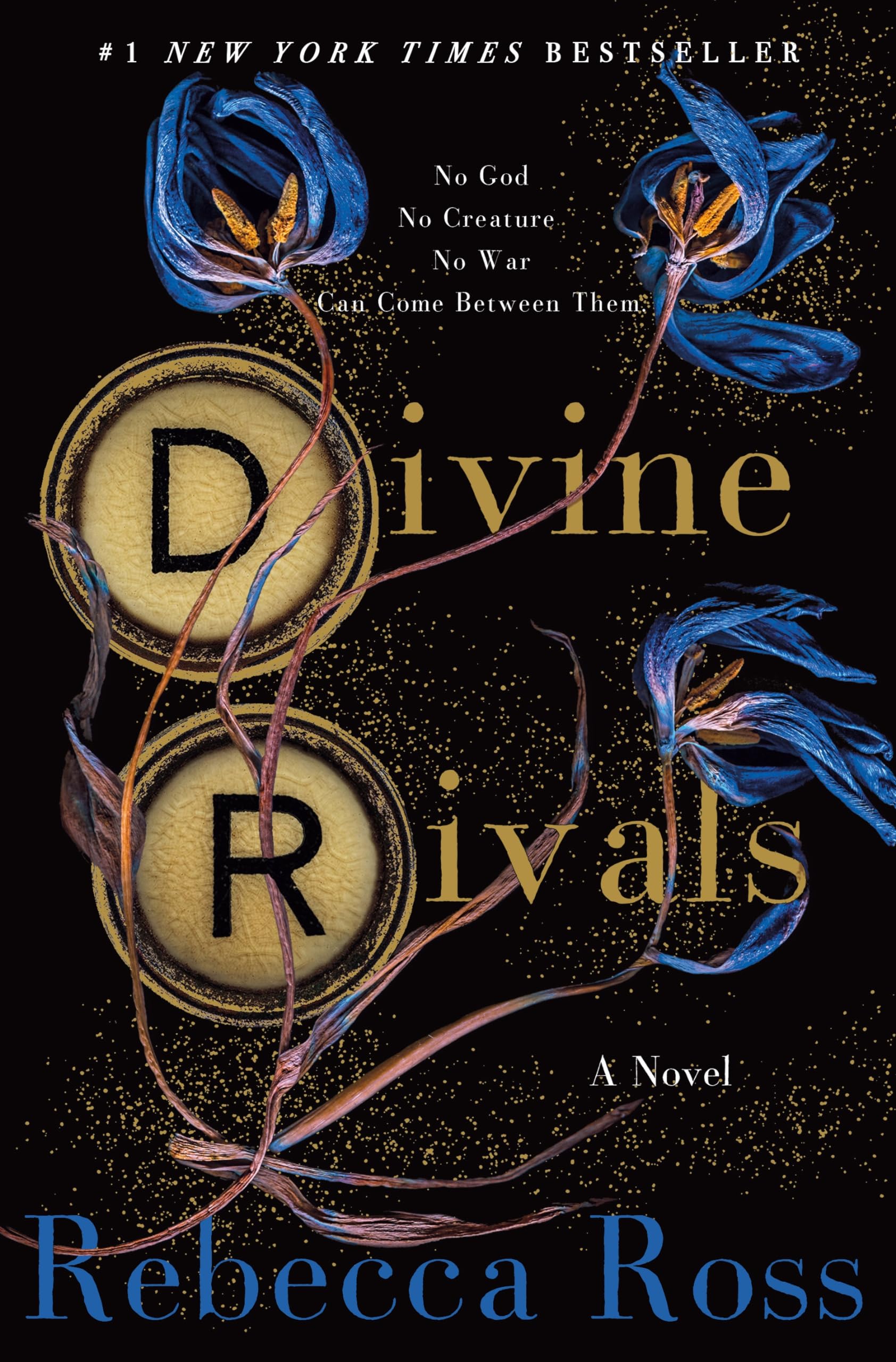 Cover of the book 'Divine Rivals by Rebecca Ross'.