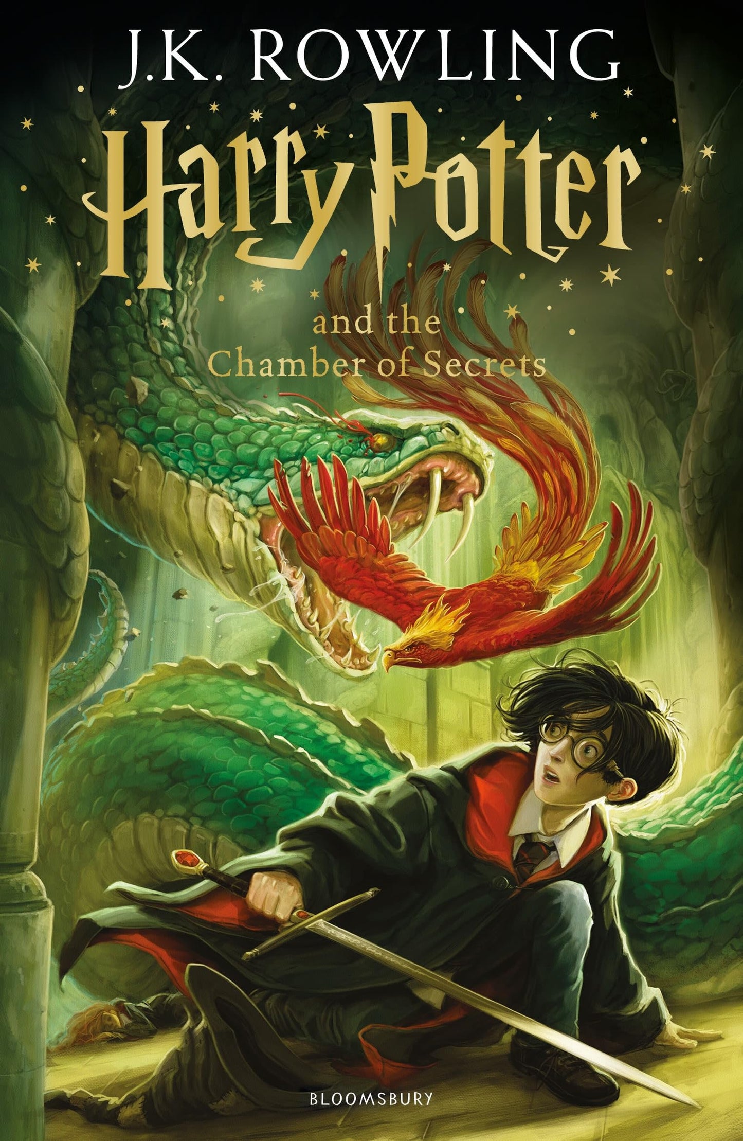 Cover of the book 'Harry Potter & the Chamber of Secrets by J.K. Rowling'.