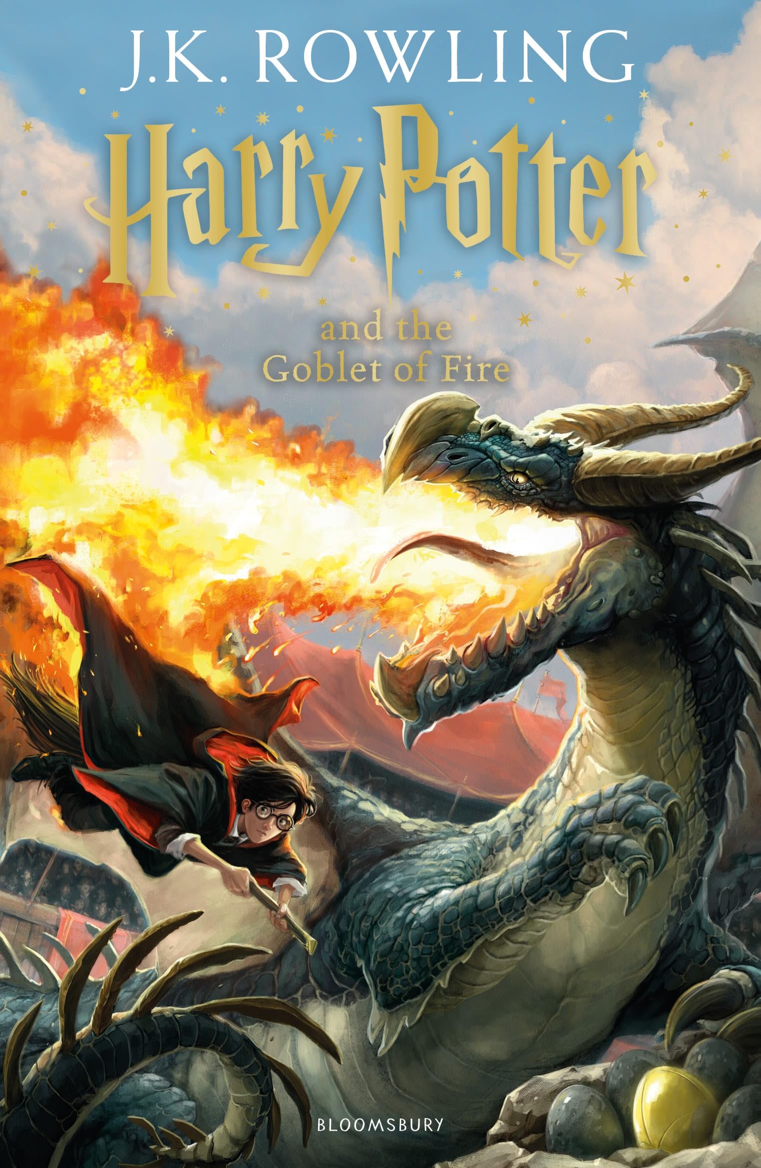 Cover of the book 'Harry Potter & the Goblet of Fire by J.K. Rowling'.