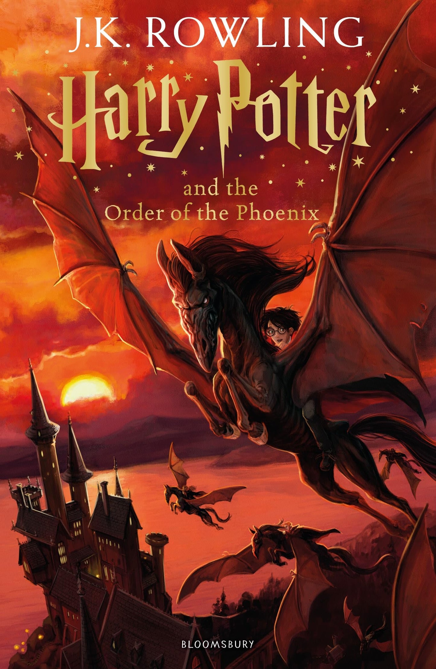 Cover of the book 'Harry Potter & the Order of the Phoenix by J.K. Rowling'.