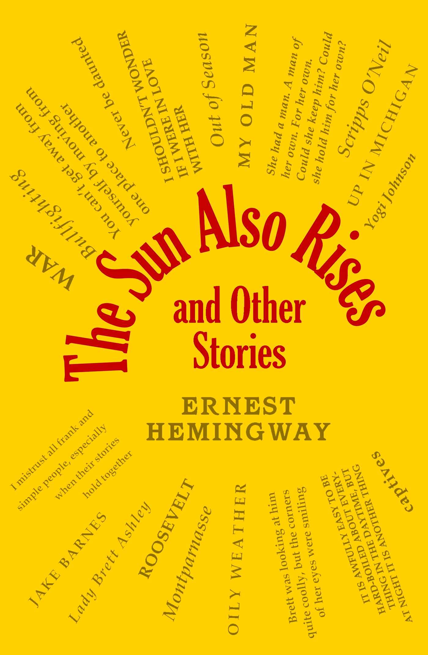 Cover of the book 'The Sun Also Rises by Ernest Hemingway'.