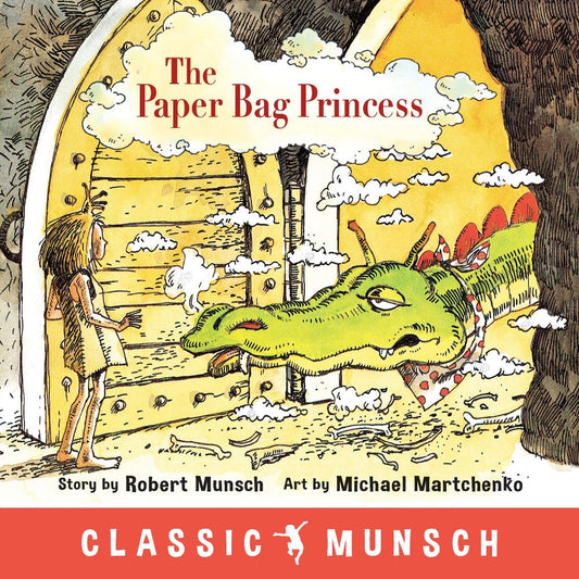 Cover of the book 'The Paper Bag Princess by Robert Munsch'.