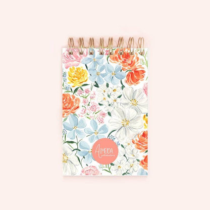 Spring blooms spiral notepad | 150 lined pages