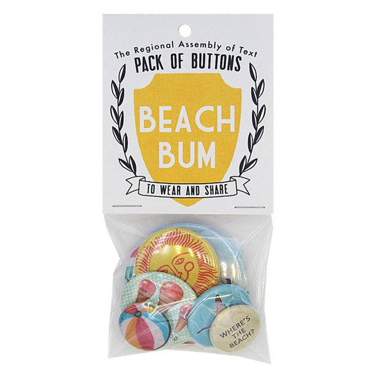 Beach bum buttons