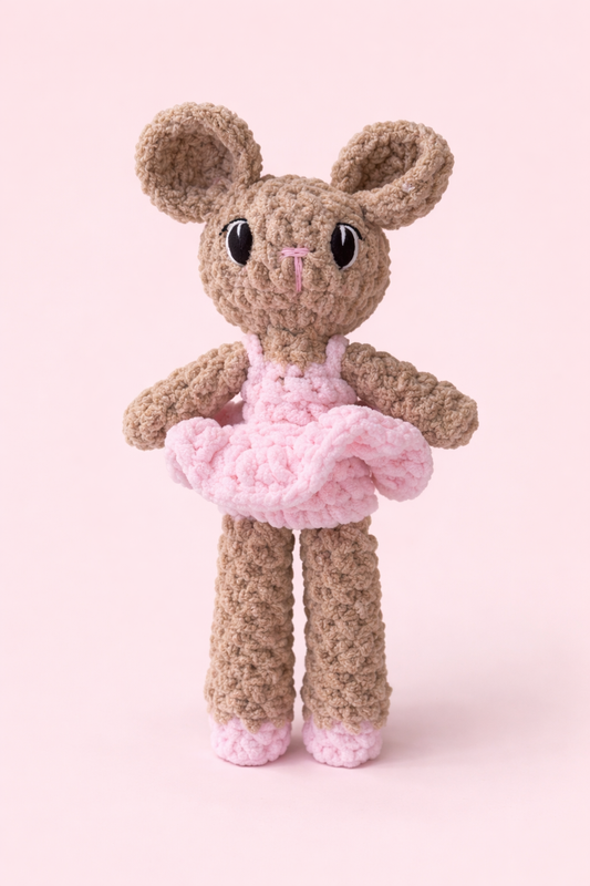 Ballerina mouse plushie