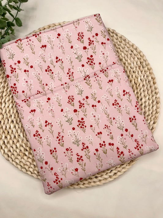 Pink meadow book sleeve