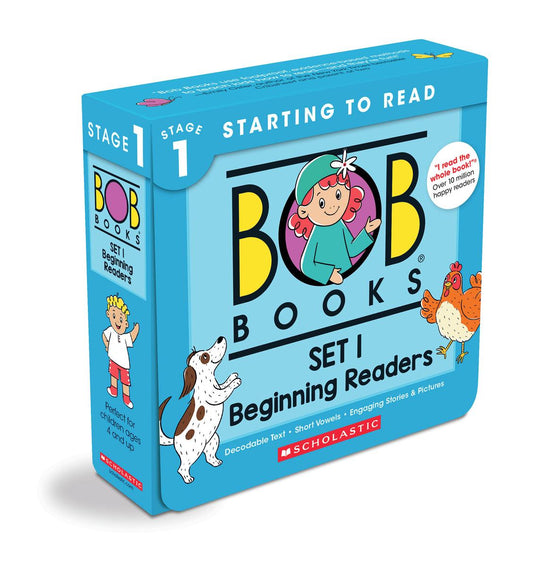 Bob Books - Set 1: Beginning Readers Box Set | Decodable Phonics Books, Ages 4 and up, Kindergarten (Stage 1: Starting to Read) by Bobby Lynn Maslen, Amy Jindra & Karen Wall