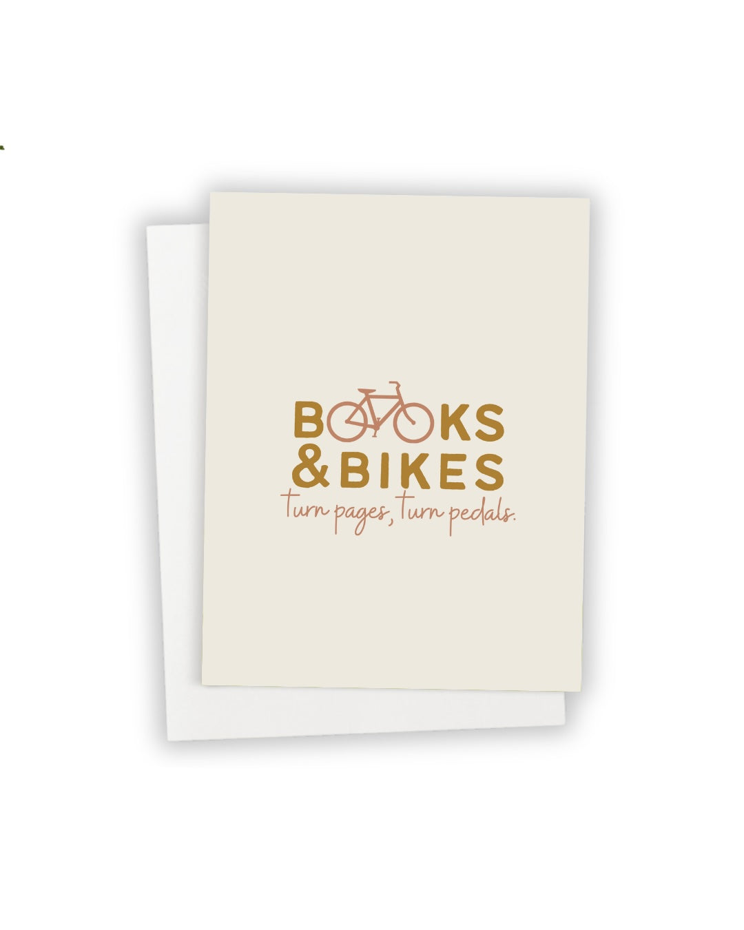 Books & bikes greeting card