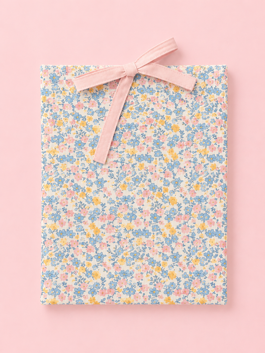 Pastel blooms book sleeve