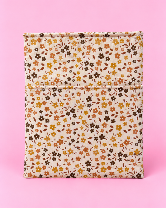 Vintage floral book sleeve