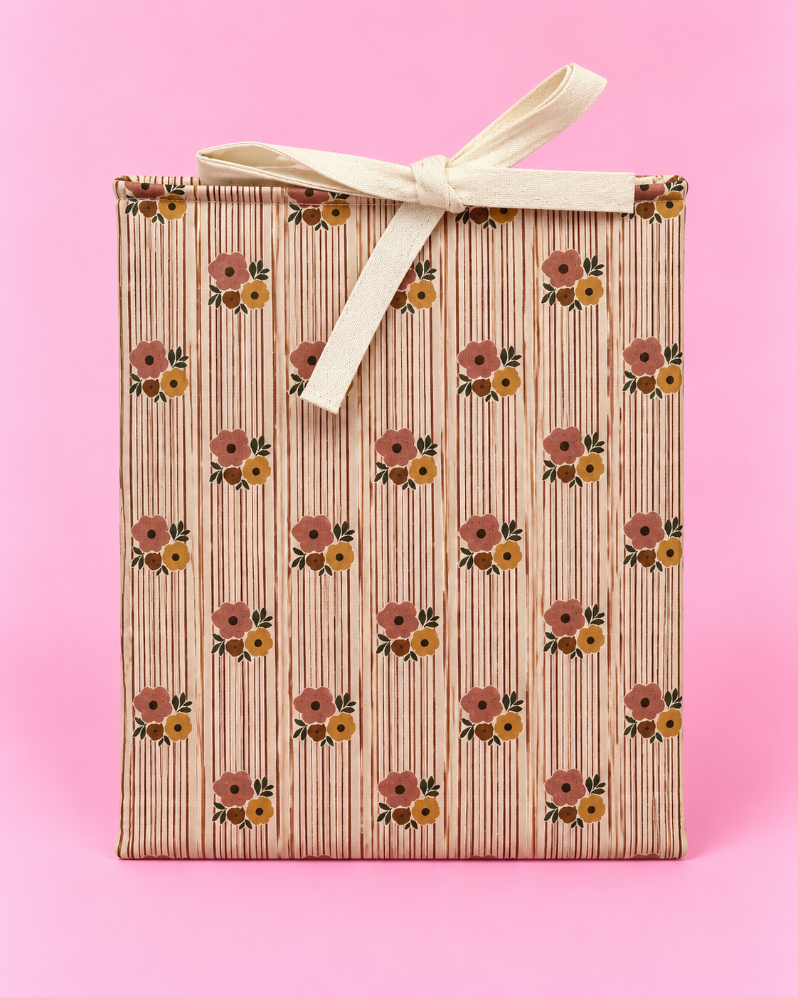 Retro floral book sleeve