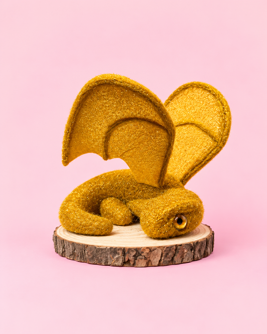 Threshing Day Dragons - Nottawa Cottage Bookstore x KiTri Felt Shop