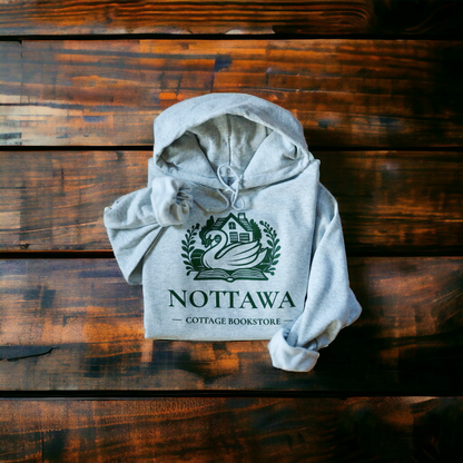 Nottawa cottage bookstore hoodie (ash grey)