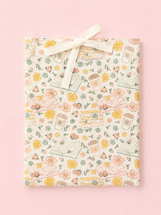 Books & blooms book sleeve
